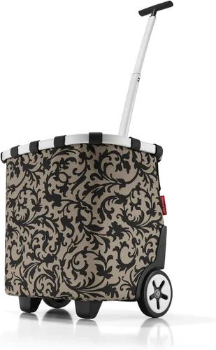 Vista 10 de reisenthel Carrycruiser Black - Carrito de compras portátil con marco de aluminio resistente, correa para el hombro y bolsa interior de malla Negro