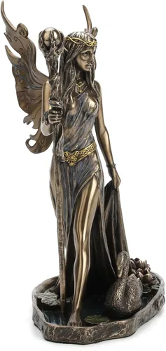 Vista 5 de Veronese Design Escultura Aine The Celtic Faery Queen of Summor Love de resina fundida en frío con acabado de bronce antiguo de 9 pulgadas