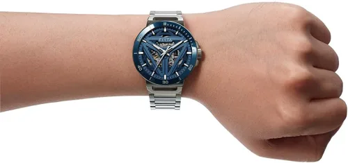 Vista 4 de FIYTA Reloj deportivo clásico de 3 manecillas para hombre, reloj automático de acero inoxidable para hombre, cristal de zafiro sintético, luminoso