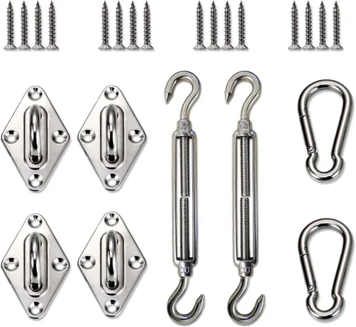 Vista 8 de E&K Sunrise - Abrazadera de anillo en D de 3 pulgadas de diámetro para toldo, accesorios de poste de vela, postes de soporte de toldo