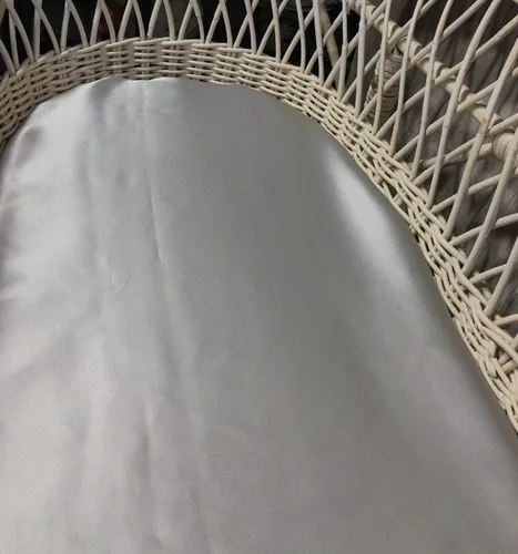 Vista 7 de Sábanas de moisés de seda para bebé, sábana bajera ajustable 100% seda de morera, ideal para pelitos de bebé, sábana suave y sedosa para cuna Aqua