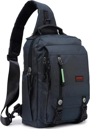 Vista 11 de Mochilas de hombro tipo bandolera NICGID, mochilas para pecho y hombro, mochilas para laptop de 12.5'' 13.3'' 14.1'' 15.6'', mochila crossbody tipo
