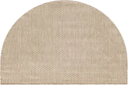 Vista 40 de Unique Loom Collection - Alfombra casual de transición sólida jaspeada para interiores y exteriores