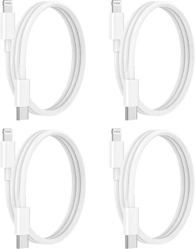 Vista 9 de Paquete de 2 cables USB C a Lightning, cargador tipo C de 10 pies, cable de carga rápida compatible con Apple iPhone 14/14 Pro/14Pro Max/13/13