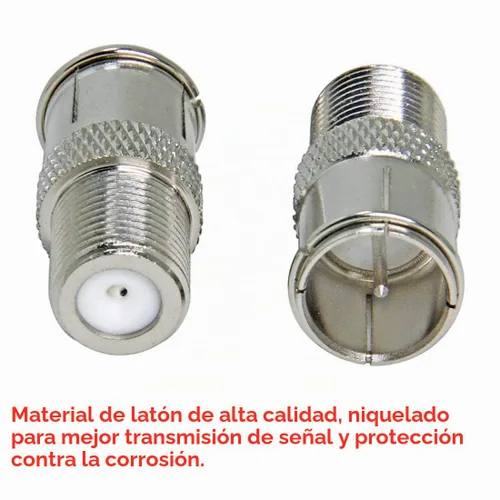 Vista 4 de RFAdapter Ullnosoo - Conector de conexión rápida, 2 unidades Ullnosoo tipo F macho a hembra, adaptador de enchufe para TV, antena, cable coaxial