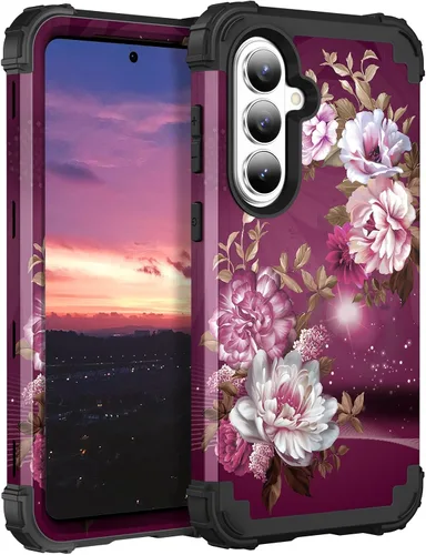 Vista 19 de Hocase Funda para Galaxy S20 FE 5G, Protección resistente a prueba de golpes, goma de silicona suave + parachoques de plástico duro, funda