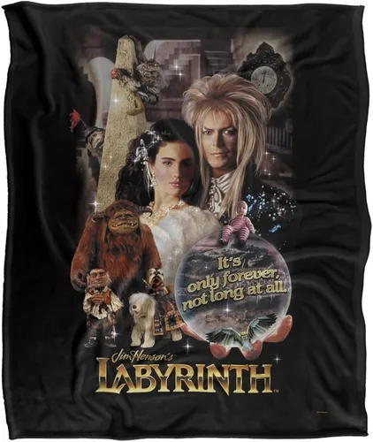 Vista 2 de Labyrinth Only Forever - Manta sedosa al tacto súper suave, 50 x 60 pulgadas