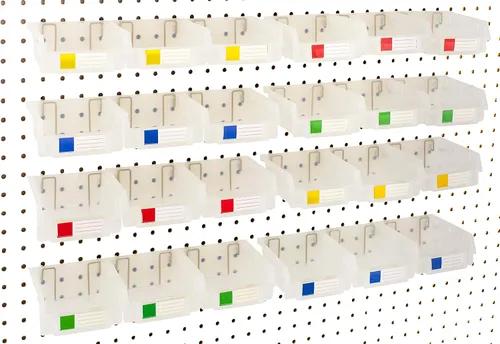 Vista 29 de Papeleras de Pegboard – tamaños 3.5", 5", o 7