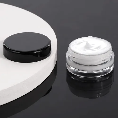 Vista 4 de 100 unidades de 10 g de envases de muestra pequeños con tapas. Frasco de plástico. Frascos cosméticos vacíos. Frascos de maquillaje. Envases
