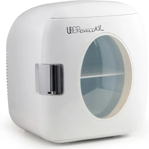 Vista 11 de Minirefrigerador UB-XL1 de Uber Appliance, enfría 12 latas, estilo retro, Rojo