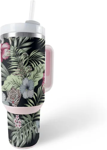 Vista 14 de MightySkins Skin - Vaso de vinilo compatible con Stanley The Quencher H2.0 FlowState de 40 onzas, diversión de los años 90, protectora, duradera