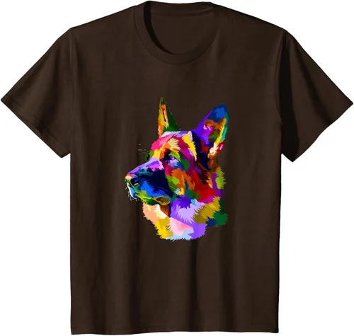 Vista 52 de Camiseta para dueño de perro de pastor alemán, Negro