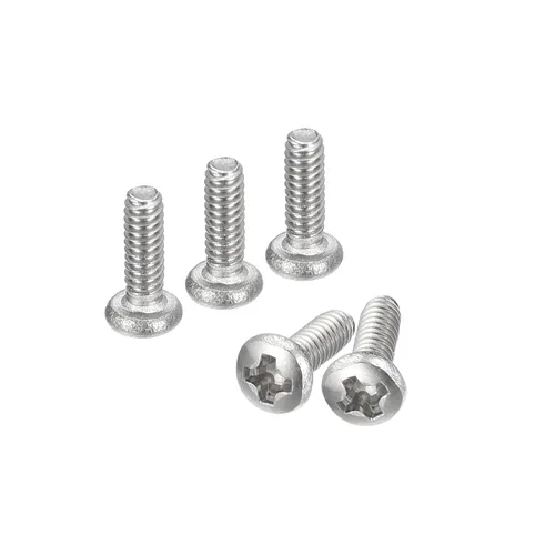 Vista 65 de uxcell Tornillos de máquina de cabeza redonda de 1/4-20x1, tornillo de acero inoxidable 304 18-8, accionamiento Phillips, totalmente roscado