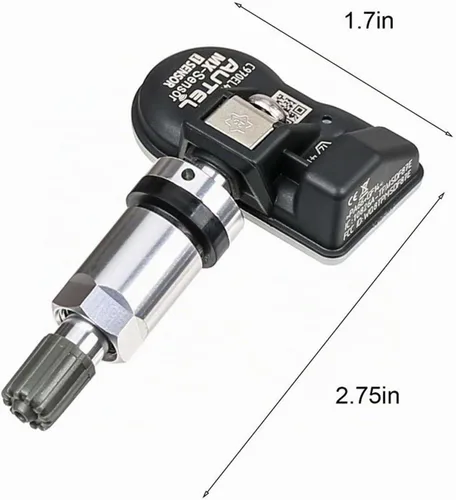 Vista 9 de Autel Sensores TPMS, sensor Mx programable para presión de neumáticos, 315 MHz + 433 MHz, nivel OE de presión (8 piezas, válvulas de metal)