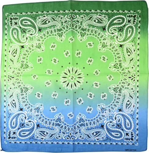 Vista 11 de Motique Accessories Bandana de algodón de 22 pulgadas con estampado cachemira