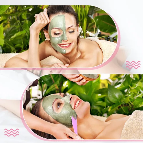 Vista 6 de 10 espátulas cosméticas de plástico, gelatina, loción para el cuidado de la piel, espátulas desechables para tratamientos faciales, aplicador