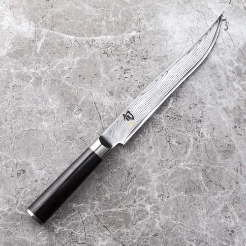 Vista 6 de Shun Cuchillo clásico de 8 pulgadas, acero inoxidable hecho a mano en Japón, DM0703