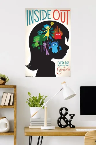 Vista 11 de Trends International Disney Pixar Inside Out - Póster de pared de emociones, 14.725 x 22.375 pulgadas, versión enmarcada de madera de granero