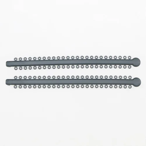 Vista 6 de Bandas de ortodoncia elásticas de ligadura dental surtidas para soportes de ortodoncia (NEGRO (5 #))