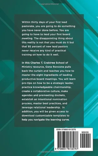 Vista 2 de Chairing Church Board Meetings Eight ingredients to leading spiritually productive board meetings.