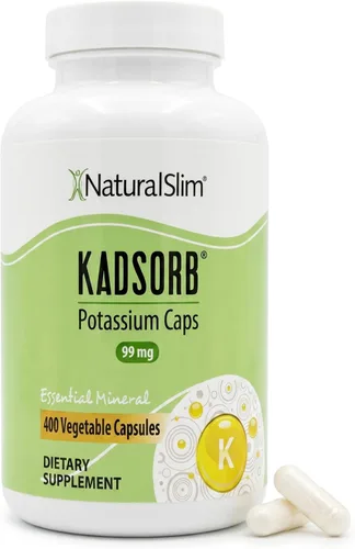 Vista 11 de NaturalSlim Gluconato de citrato de potasio natural 99 mg – Kadsorb apoya el equilibrio de electrolitos y el pH normal – Suplementos de potasio