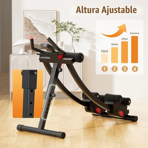 Vista 5 de Ab machine, AB trainer machine,workout equipment for Home Gym Strength Training, Ab workout equipment, AB machine for stomach workout, Foldable