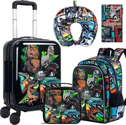 Vista 25 de Equipaje para niños y niñas, maleta de viaje con ruedas, 01-Hardside A-star Cat 5pc, Equipaje extensible Hardside con ruedas giratorias