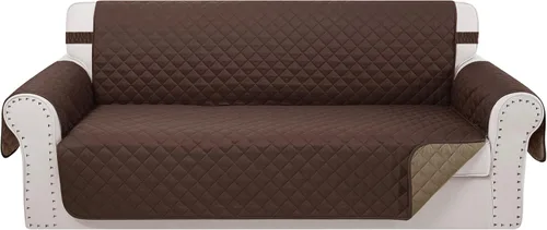 Vista 43 de Fundas para Silla Reclinable Reversibles Funda de Sofá para Mascotas Protector de Muebles Lazy Boy (Silla 23'', Beige/Beige)