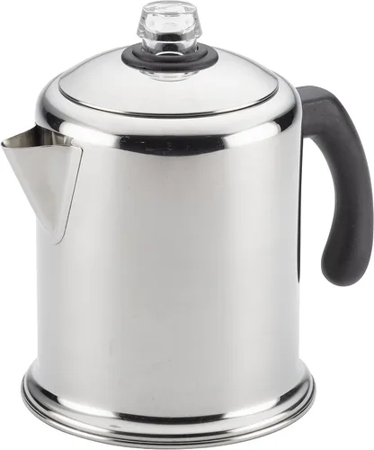 Vista 17 de Farberware Classic Yosemite - Percolador de café de acero inoxidable, 8 tazas, color plateado