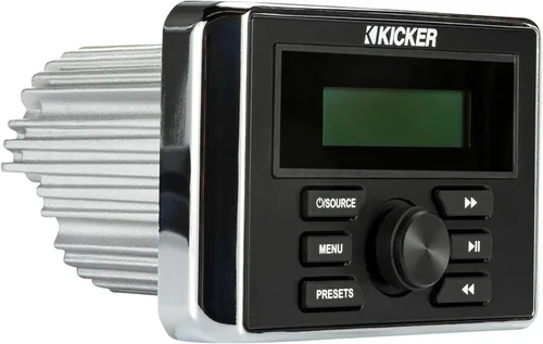 Vista 6 de Kicker 46KMC3 Centro multimedia estilo medidor resistente a la intemperie con Bluetooth