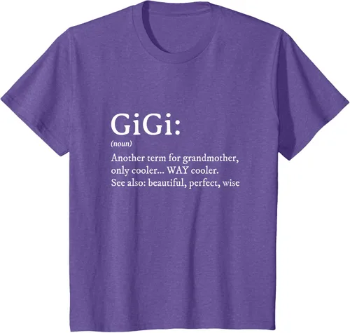 Vista 63 de Gigi Definition - Camiseta de regalo para abuela, cumpleaños y abuela, Negro