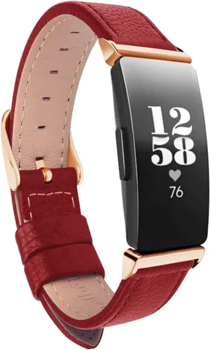 Vista 6 de Bandas de cuero compatibles con Inspire HR & Inspire & Inspire 2, mujeres y hombres, correa de accesorios compatible con Inspire 2/Inspire/Inspire