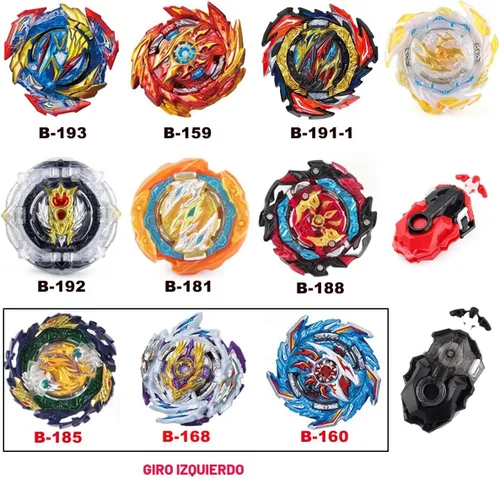 Vista 5 de MUSTYBELT Juego de trompos Bey para combate Burst Gyros, juguete de regalo para niños, niños de 6, 8, 10, 12+ años, juego de combate con 10 trompos