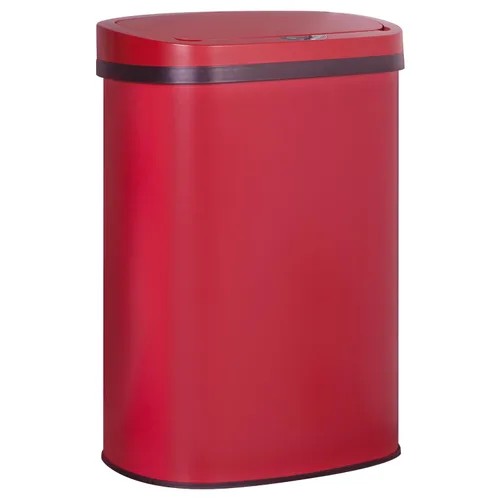 Vista 9 de Furniture of America Verbena - Bote de basura de metal de 13 galones con tapa de sensor de movimiento para cocina, color negro
