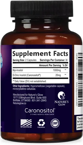 Vista 9 de Myo-inositol y D-Chiro Inositol 1025 mg – Proporción ideal 40:1 para apoyo ovárico, suplemento vegano de mio y D Chiro para el equilibrio natural
