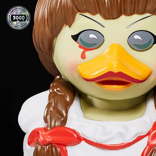 Vista 6 de TUBBZ Primera Edición: Horror - Figura de Vinilo de Pato de Goma Disfrazado de Annabelle Annabelle (Baño de bañera)