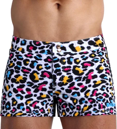 Vista 5 de Bang Men's Swimwear - Beach Shorts - Stretchy Quick-Dry All-Use Premium Swimsuit Trunk Square Cut