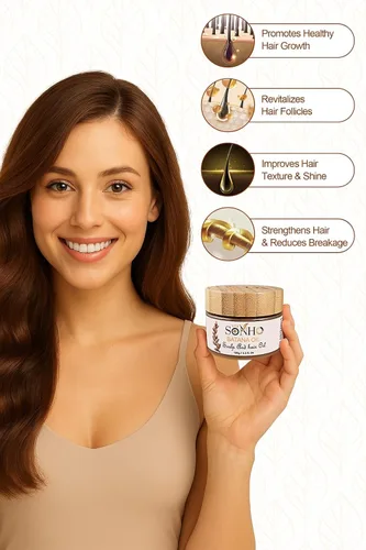 Vista 3 de SONHO Aceite de batana crudo para el crecimiento del cabello - Tratamiento capilar 100% puro y orgánico para cabello más fuerte y grueso
