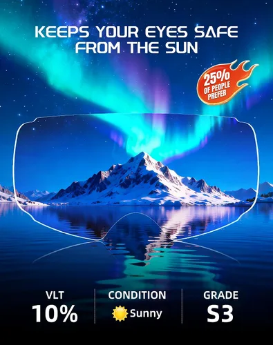 Vista 5 de Innerking Gafas de esquí intercambiables, gafas de nieve con lente magnética, gafas de snowboard antivaho OTG para mujeres, hombres, adultos