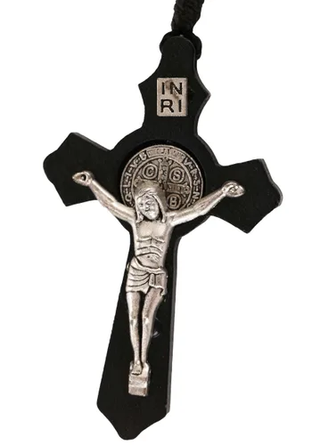 Vista 2 de Collar de Disfraz de Cuentas de Rosario Religioso Multicolor