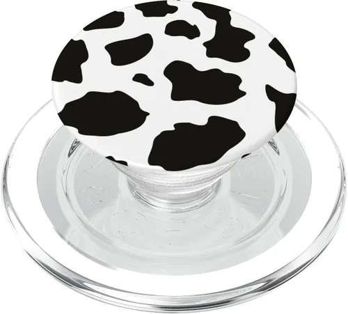 Vista 8 de Estampado de vaca en blanco y negro lindo diseño para niños adolescentes y niñas PopSockets Standard PopGrip