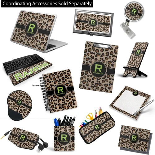 Vista 4 de Carpeta personalizada de 3 anillas con diseño de leopardo de granito - 2 pulgadas