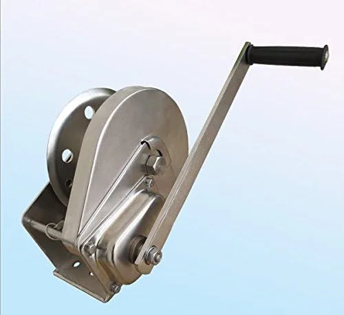 Vista 2 de 1200 lb WLL Tyler Tool Torno de mano de acero inoxidable, freno cabrestante barco 4wd remolque
