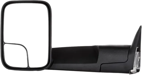 Vista 34 de Conjunto de espejo lateral del conductor o del pasajero para Ford F150 F250 F350 plegable manual, sin calefacción, color negro liso, paquete de 1
