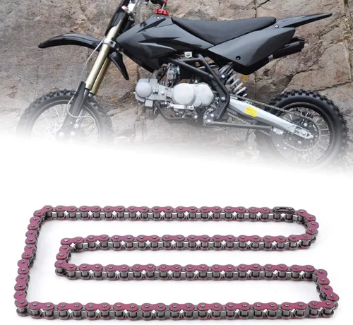Vista 2 de Cadena de transmisión, cadena de eslabones de repuesto de repuesto para 420‑106L motocicleta ATV (marrón)