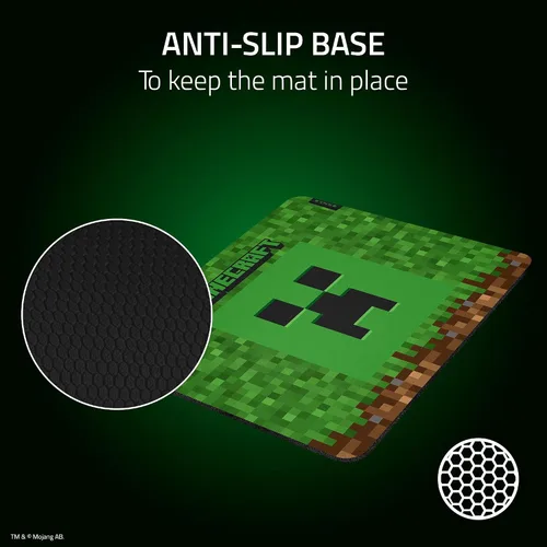 Vista 5 de Razer Gigantus V2 Minecraft Edition - Alfombrilla de mouse suave para juegos para velocidad y control