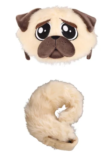 Vista 9 de Kit de Diadema y Cola de Peluche de Pug Multicolor