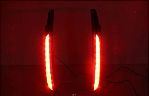 Vista 8 de Luz trasera del pilar del tronco del LED Freno de la columna de la lámpara LED Freno/Luz de conducción Reemplazo para Toyota Fortuner 2015-2017