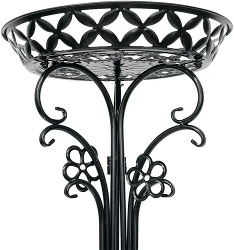 Vista 3 de Paquete de 2 soportes de metal para plantas en maceta, soportes altos para macetas para interiores y exteriores, estante decorativo para plantas