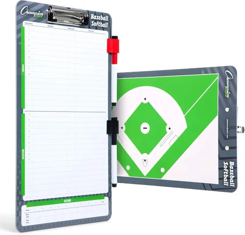 Vista 11 de Champion Sports Pizarra grande y extra grande de borrado en seco para entrenamiento - Pizarras blancas para estrategizar, técnicas, jugadas